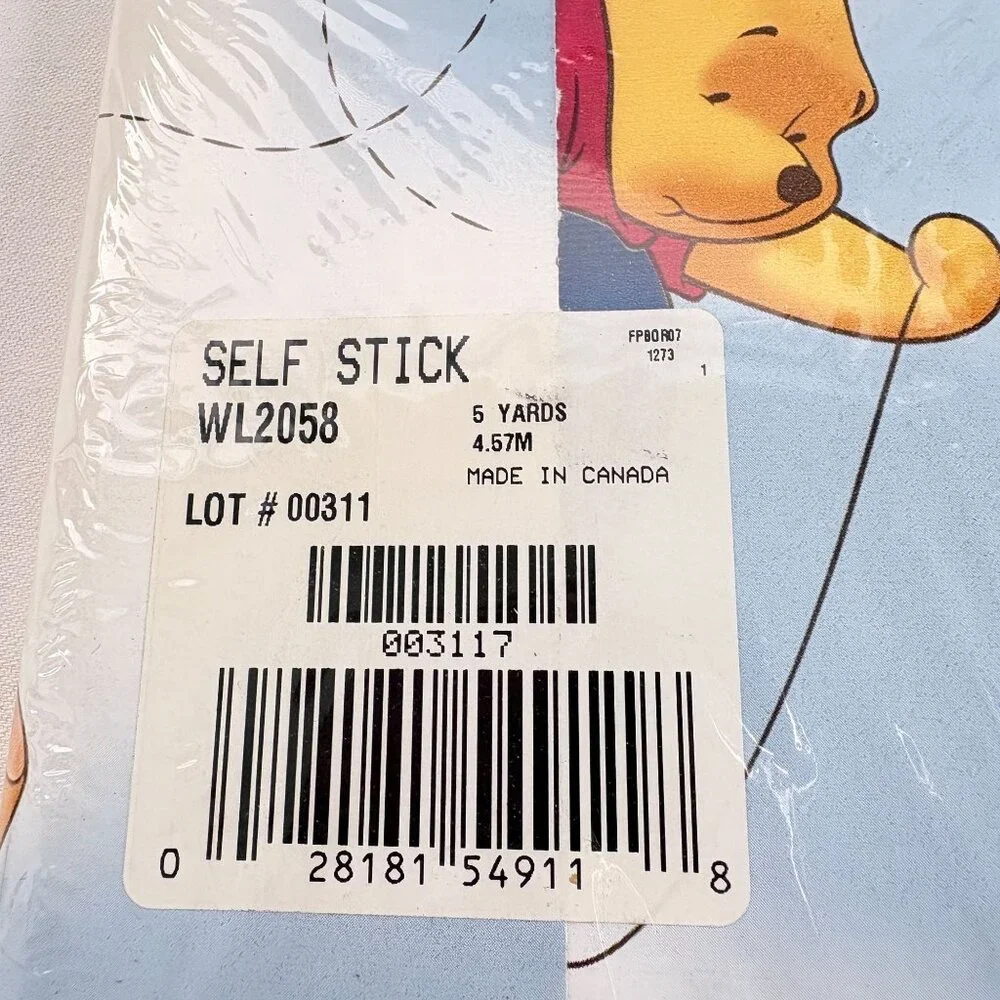 Vintage Imperial Disney Classic‎ Pooh w/ Balloons 6x Wallpaper Border 30 yds NOS